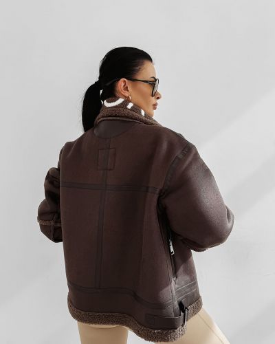 Kurtka damska OLAVOGA LENNOX 2025 brąz - FashionPlace - 3