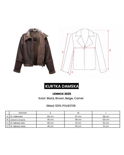 Kurtka damska OLAVOGA LENNOX 2025 brąz - FashionPlace - 5