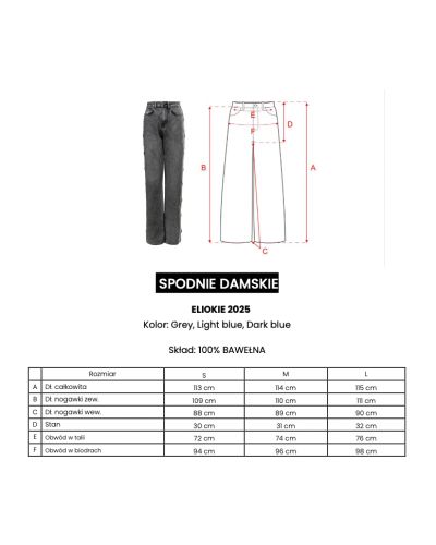 Spodnie damskie OLAVOGA ELIOKIE 2025 szare - FashionPlace - 6