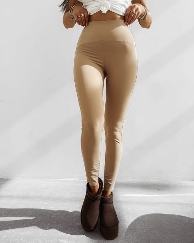 Legginsy OLAVOGA MACREEL 2025 beż - FashionPlace - 2