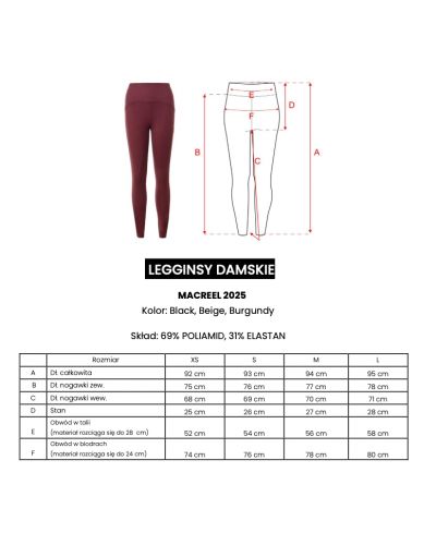 Legginsy OLAVOGA MACREEL 2025 beż - FashionPlace - 5