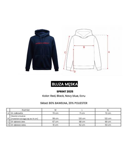 Bluza męska OLAVOGA SPRINT 2025 navy blue - FashionPlace - 3