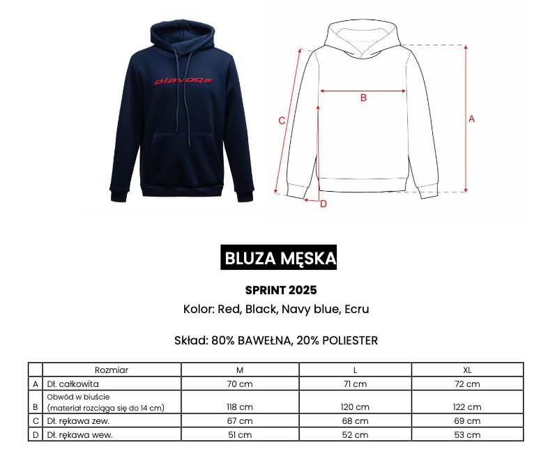 Bluza męska OLAVOGA SPRINT 2025 czerń