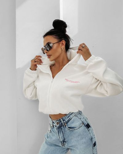 Bluza damska OLAVOGA CREATIVA 2025 ecru - FashionPlace - 1