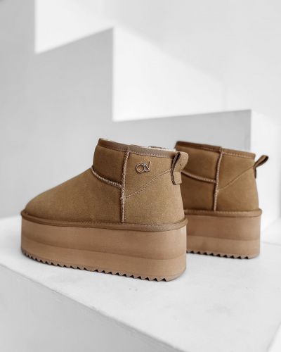 Buty damskie OLAVOGA MISTY 2025 beż - FashionPlace - 3