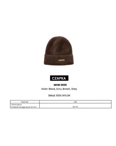 Czapka damska OLAVOGA MORI 2025 szara - FashionPlace - 3