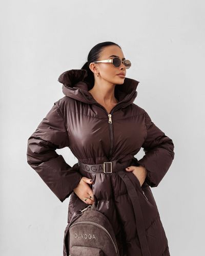 Kurtka damska OLAVOGA SIING 2025 brąz - FashionPlace - 3