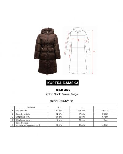 Kurtka damska OLAVOGA SIING 2025 brąz - FashionPlace - 6