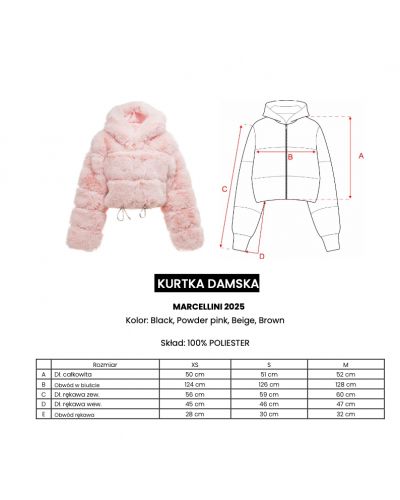 Kurtka damska OLAVOGA MARCELLINI 2025 brąz - FashionPlace - 4