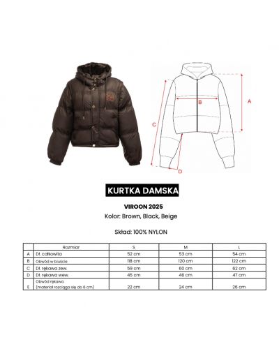 Kurtka damska OLAVOGA VIROON 2025 beż - FashionPlace - 7
