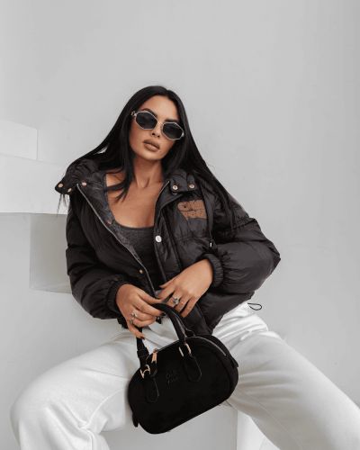 Kurtka damska OLAVOGA VIROON 2025 czerń - FashionPlace - 3