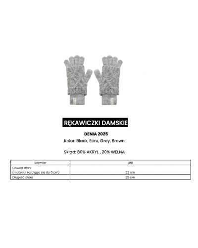 Rękawiczki damskie OLAVOGA DENIA 2025 ecru - FashionPlace - 5