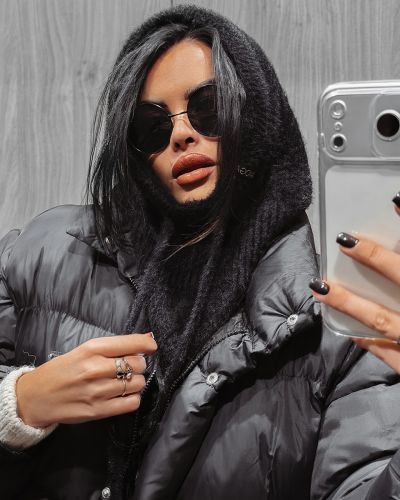 Balaklava damska OLAVOGA SABINA 2025 czerń - FashionPlace - 3