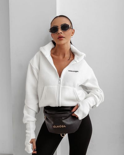 Bluza damska OLAVOGA AUTUMN TALE 2025 ecru - FashionPlace - 1