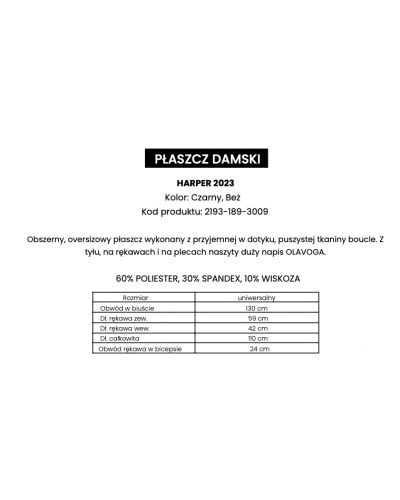 Płaszcz damski OLAVOGA HARPER 2025 beż - FashionPlace - 4