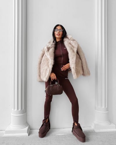 Kurtka damska OLAVOGA CUAR 2025 beż - wysyłka 28.10 - FashionPlace - 4