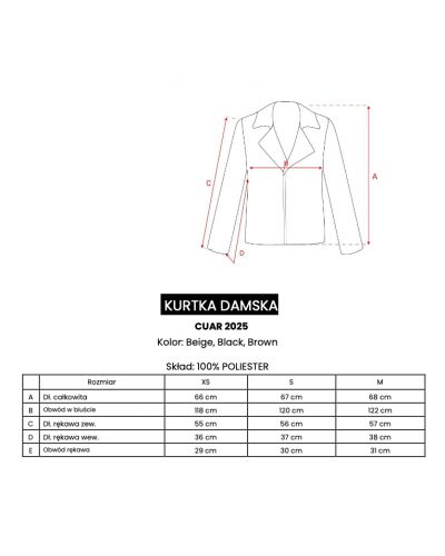 Kurtka damska OLAVOGA CUAR 2025 beż - wysyłka 28.10 - FashionPlace - 5