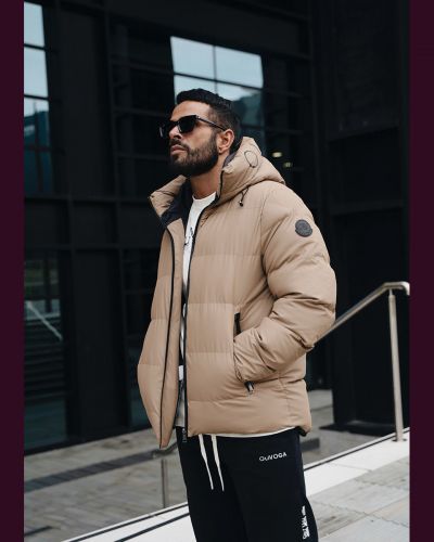 Kurtka męska OLAVOGA  SPARKNOING 2025 beż - FashionPlace - 1