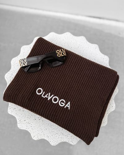Szalik UNISEX OLAVOGA VIVANITO 2025 brąz - FashionPlace - 2