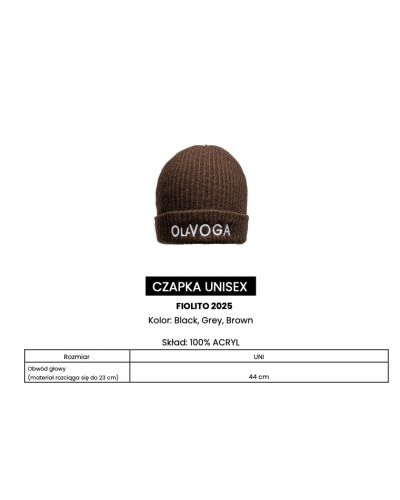 Czapka UNISEX OLAVOGA FIOLITO 2025 brąz - FashionPlace - 5