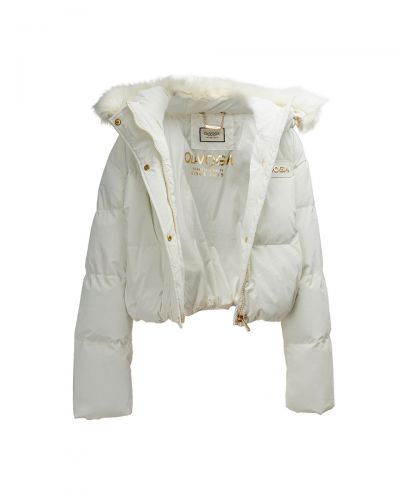 Kurtka damska OLAVOGA PUFY 2025 ecru - FashionPlace - 7