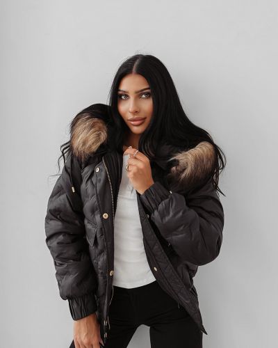 Kurtka damska OLAVOGA RAURE 2025 czerń - FashionPlace - 2