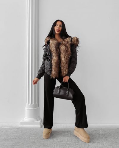 Kurtka damska OLAVOGA RAURE 2025 czerń - FashionPlace - 3