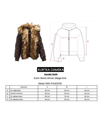 Kurtka damska OLAVOGA RAURE 2025 brąz - FashionPlace - 10