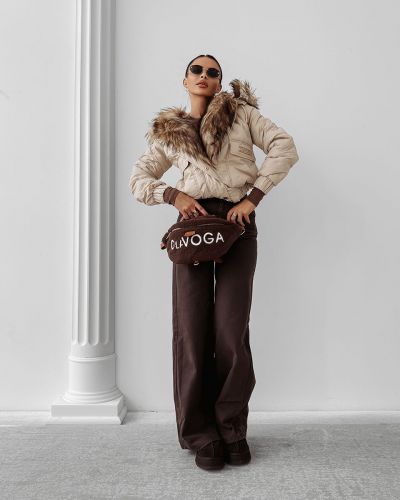 Kurtka damska OLAVOGA RAURE 2025 beż - FashionPlace - 3