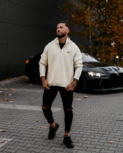 Bluza męska OLAVOGA LUMIS 2025 ecru - FashionPlace - 2