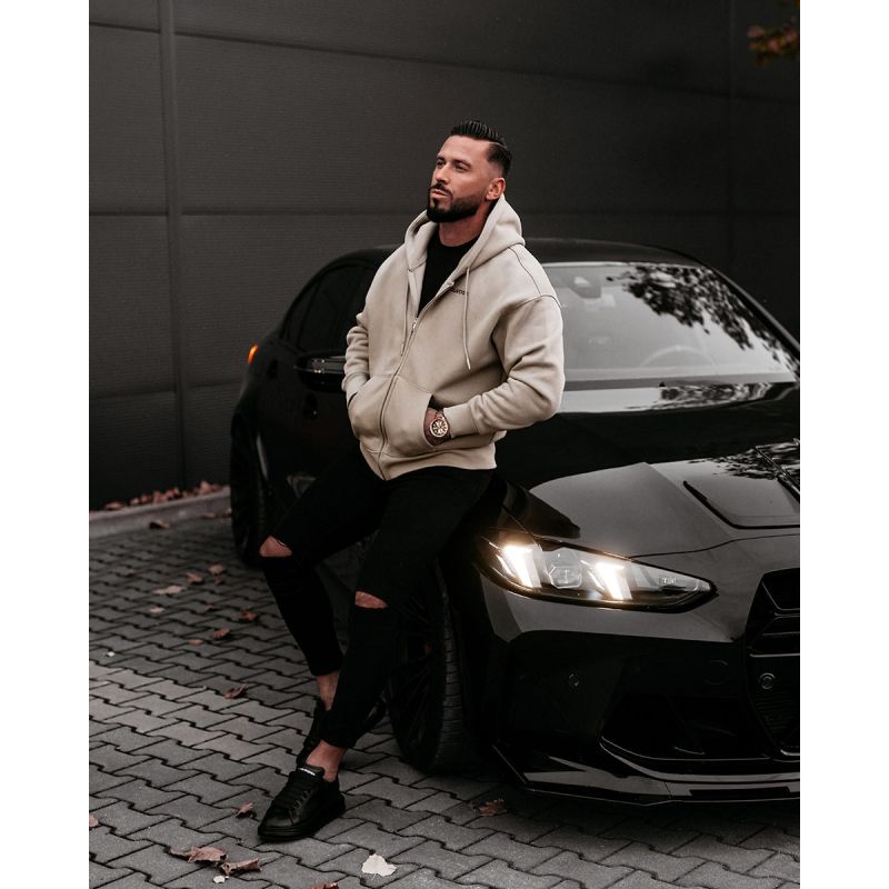 Bluza męska OLAVOGA EVLO 2025 beż - FashionPlace - 1