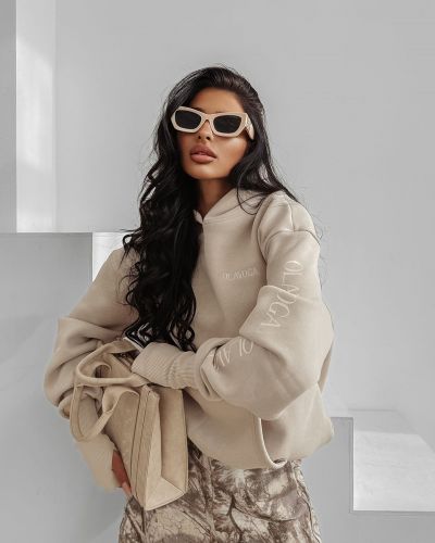 Bluza damska OLAVOGA WILD SEASON 2025 beż - FashionPlace - 3