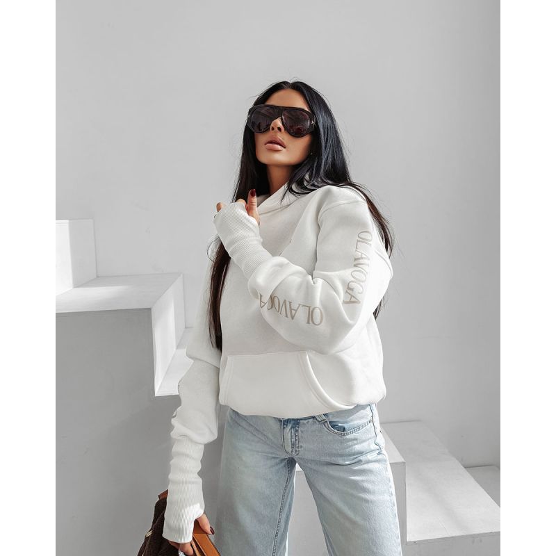 Bluza damska OLAVOGA WILD SEASON 2025 ecru - FashionPlace - 1