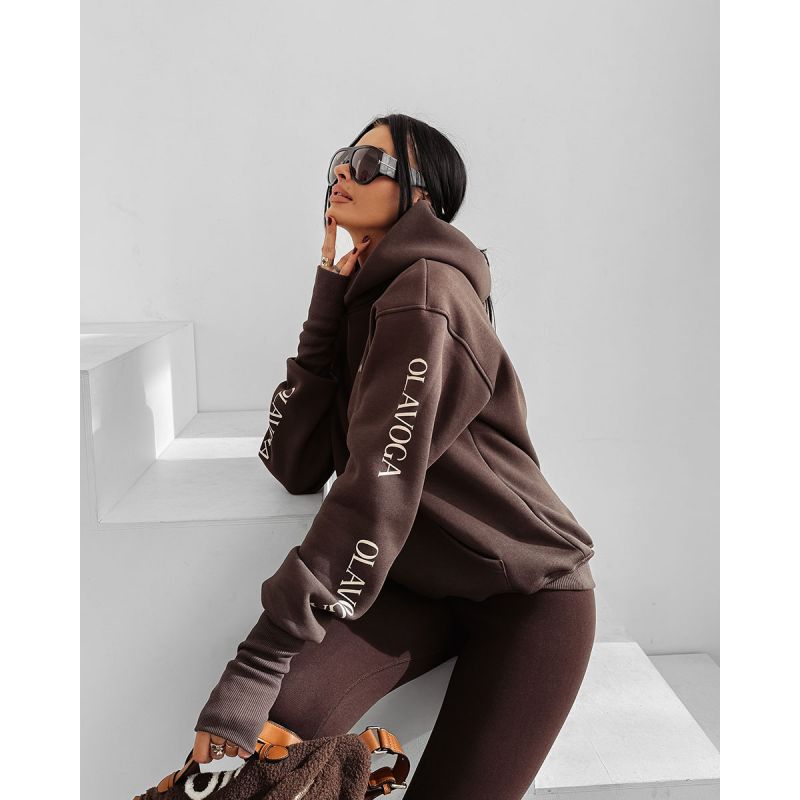 Bluza damska OLAVOGA WILD SEASON 2025 brąz - FashionPlace - 1