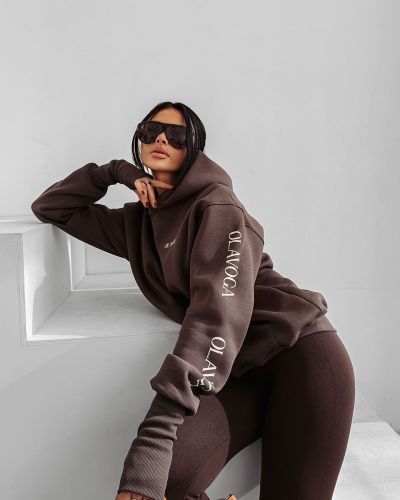 Bluza damska OLAVOGA WILD SEASON 2025 brąz - FashionPlace - 3