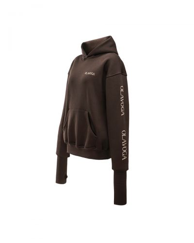 Bluza damska OLAVOGA WILD SEASON 2025 brąz - FashionPlace - 7