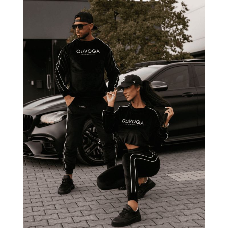 Komplet męski OLAVOGA DRESSY MEN 2025 czerń - FashionPlace - 1