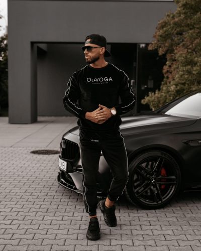 Komplet męski OLAVOGA DRESSY MEN 2025 czerń - FashionPlace - 2