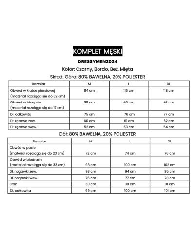 Komplet męski OLAVOGA DRESSY MEN 2025 czerń - FashionPlace - 4