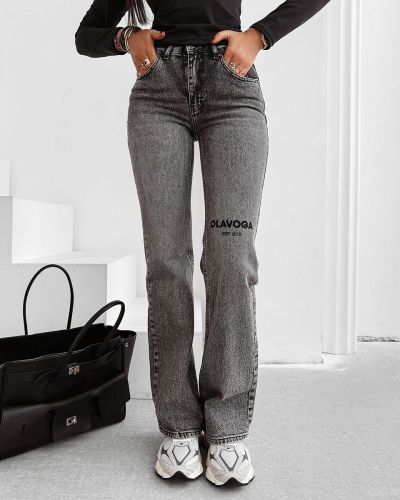 Spodnie damskie OLAVOGA ZOIO 2025 szare - FashionPlace - 1