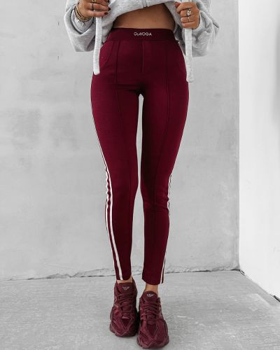 Legginsy OLAVOGA STRECH 2025 burgund - FashionPlace - 1