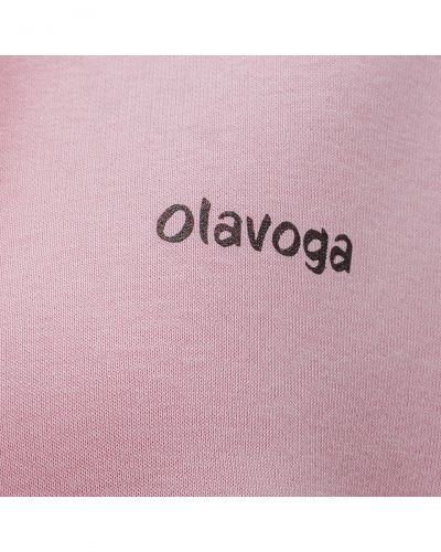 Bluza damska OLAVOGA PURE COMFORT 2025 pudrowy róż - FashionPlace - 5