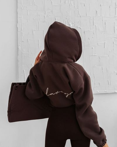 Bluza damska OLAVOGA LINOS 2025 brąz - FashionPlace - 3