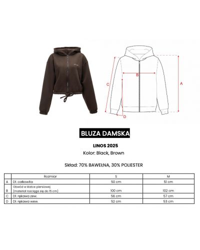 Bluza damska OLAVOGA LINOS 2025 czerń - FashionPlace - 8