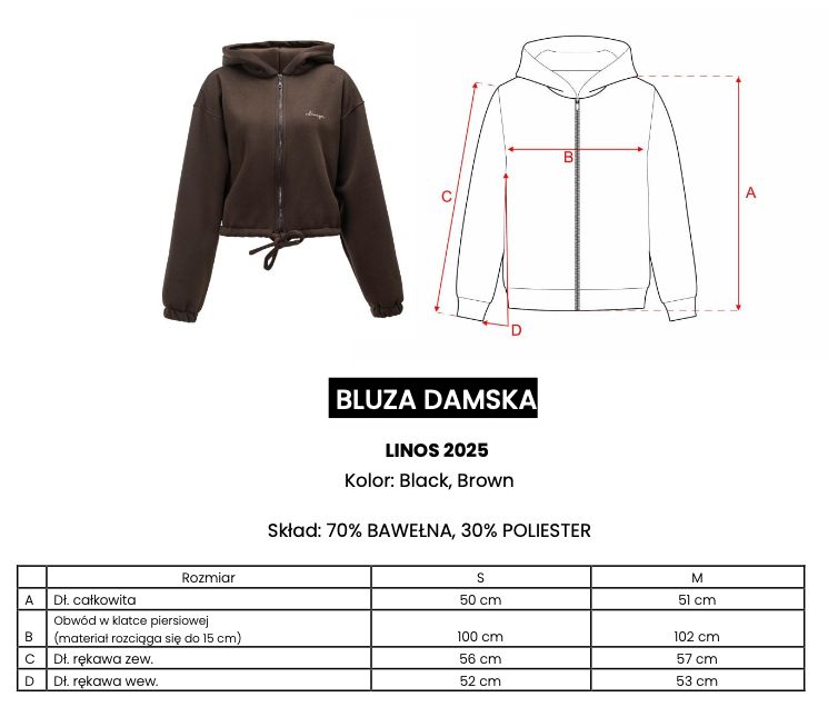 Bluza damska OLAVOGA LINOS 2025 czerń