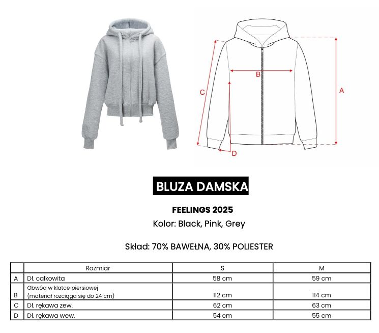 Bluza damska OLAVOGA FEELINGS 2025 róż