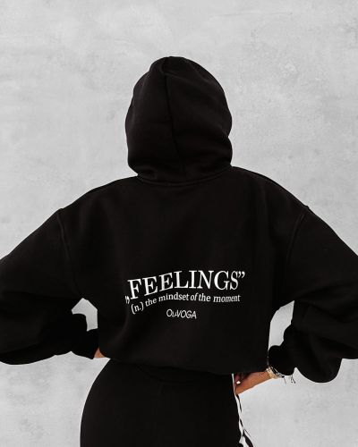Bluza damska OLAVOGA FEELINGS 2025 czerń - FashionPlace - 2
