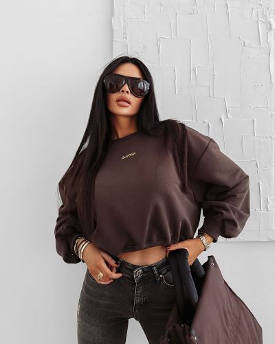 Bluza damska OLAVOGA GRAV 2025 brąz - FashionPlace - 2