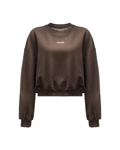Bluza damska OLAVOGA GRAV 2025 brąz - FashionPlace - 4