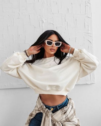Bluza damska OLAVOGA GRAV 2025 ecru - FashionPlace - 2